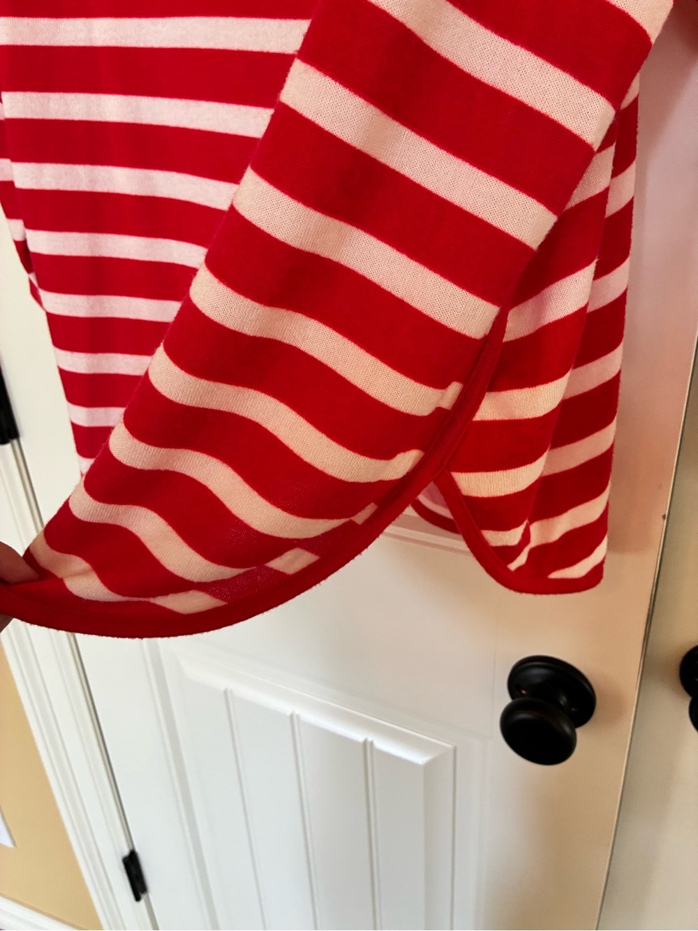 Ruby Rd. Red & Pink Striped Long Sleeve Tee - Picture 2 of 6